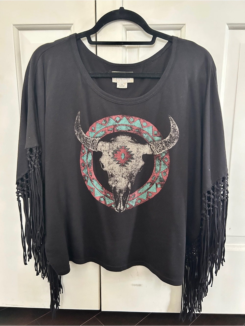 Boho Fringe Graphic Sweatshirt Tee